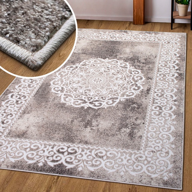 my home Teppich »Dafna« rechteckig 9 mm Höhe Orient-Optik, Vintage Design, Kurzflor, pflegeleicht, dezenter Glanz