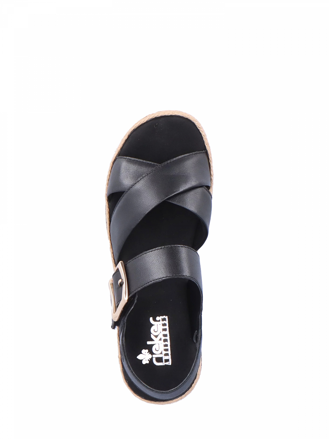 Rieker Arizona Sandal Black Leather