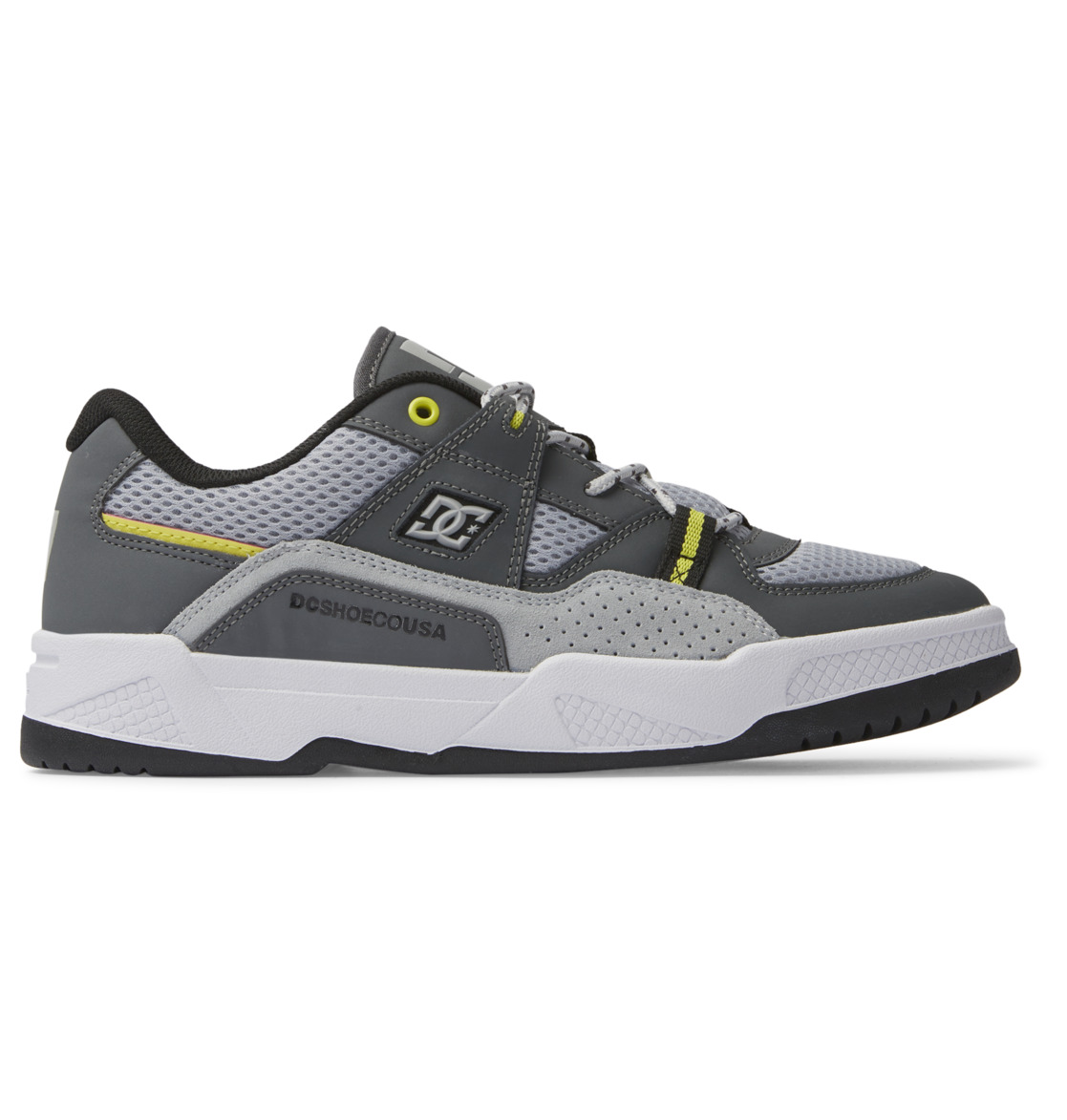 DC Shoes Construct White Grey Yellow 7 US / 39 EU