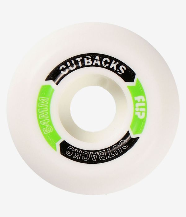 Flip Cutback Rollen (white green) 54mm 99A 4er Pack