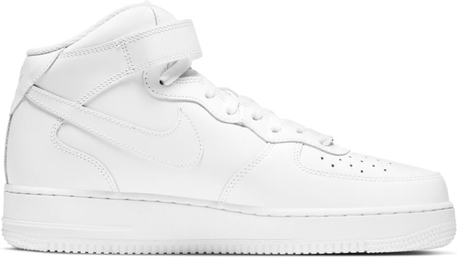 Nike Air Force 1 Mid basisschool Schoenen White Leer Textil Foot Locker