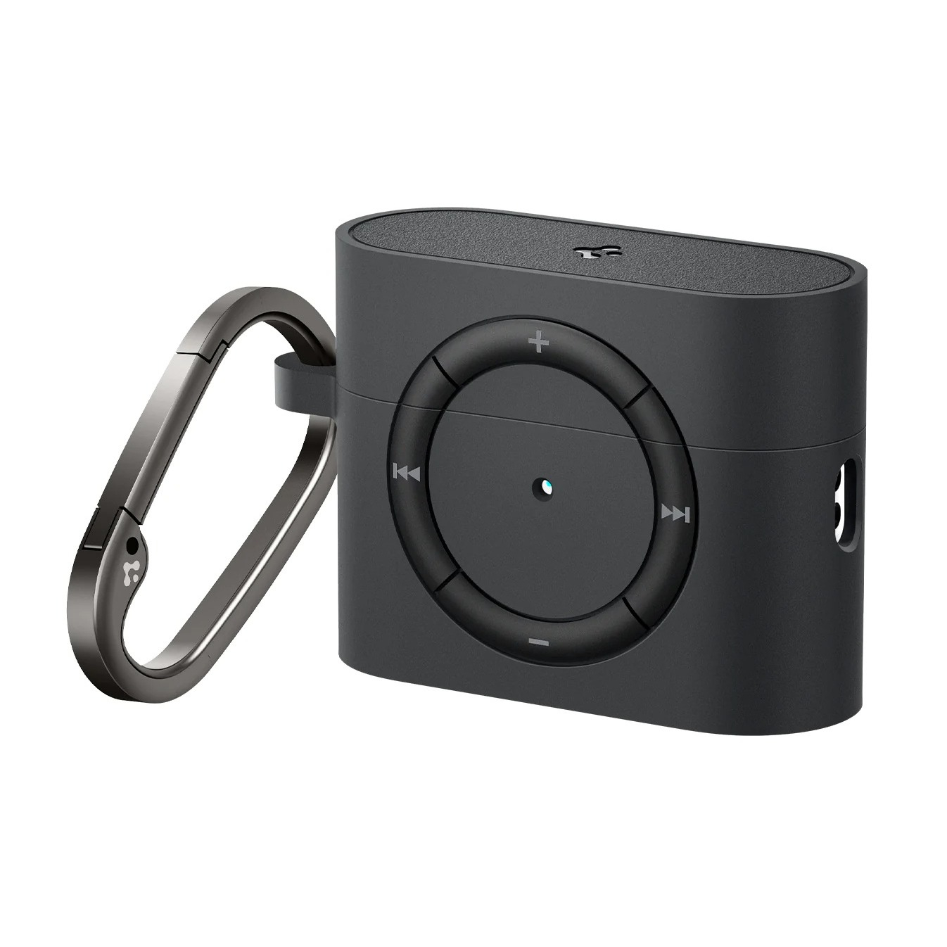AirPods Pro 2 / AirPods Pro Classic Shuffle Hardcase Schutzhülle Abdeckung mit Karabiner (ACS05486) - Schwarz