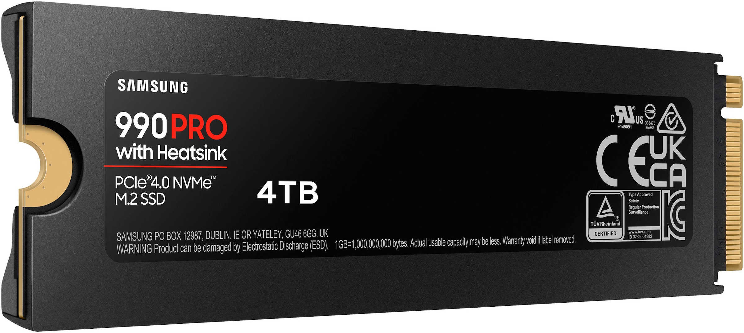 Samsung interne SSD »990 PRO Heatsink 4TB« 4000 GB Anschluss PCI Express 4.0