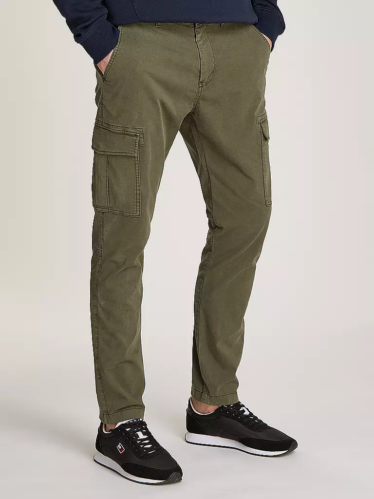 TOMMY JEANS Cargohose  olive