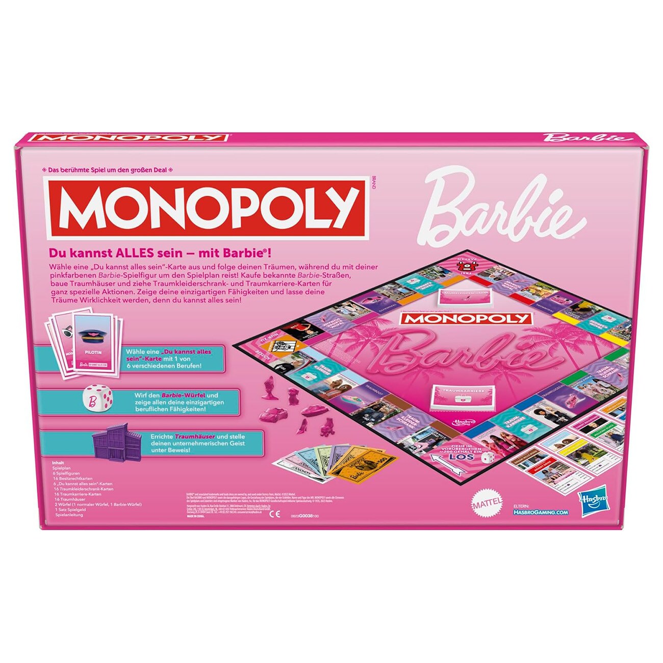 Hasbro Monopoly Barbie Mehrfarbig Spielesammlung