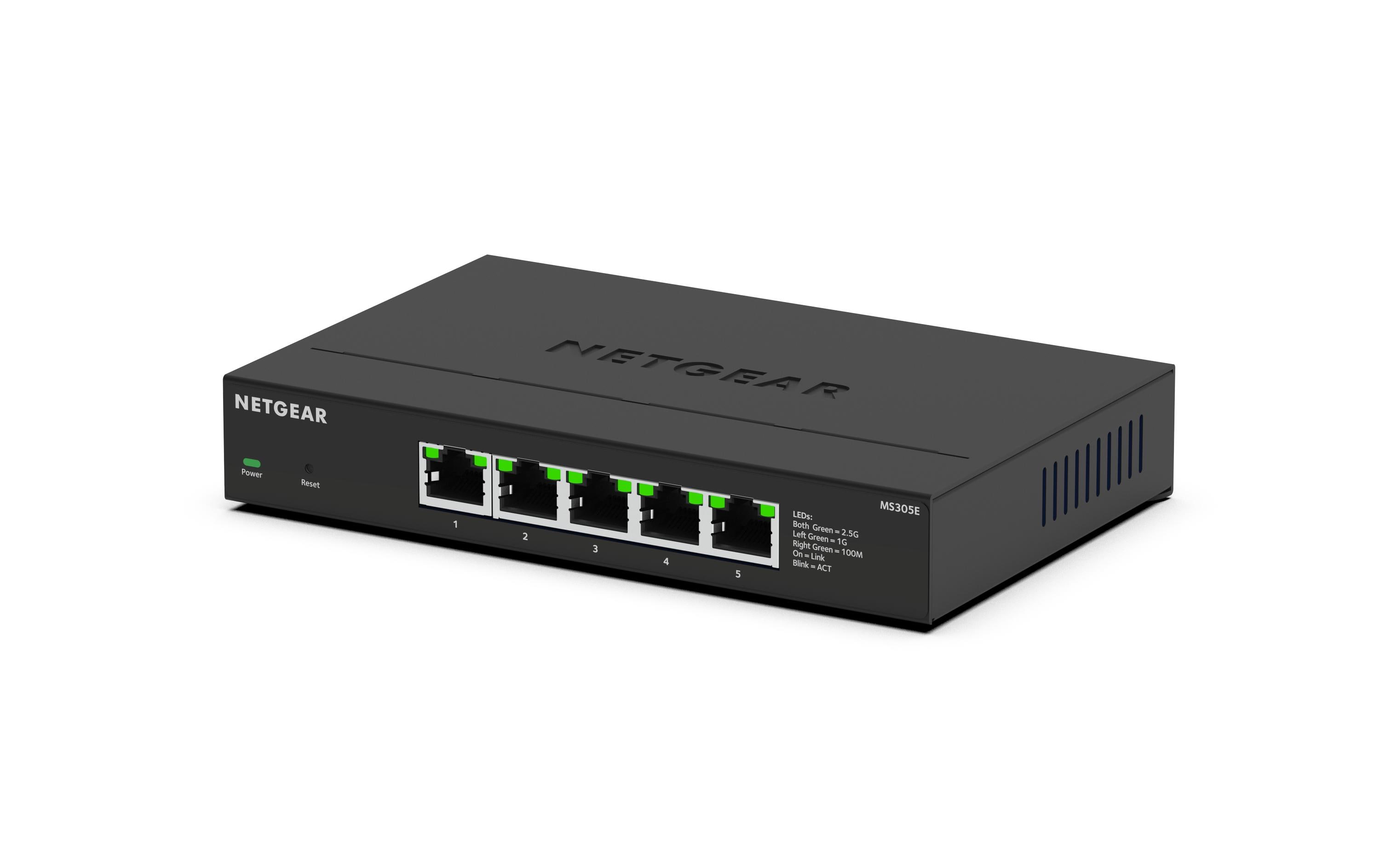 Switch MS305E 5 x 2.5G Port<br>5-Port Multi-Gigabit 2.5G Ethernet Unmanaged Switch
