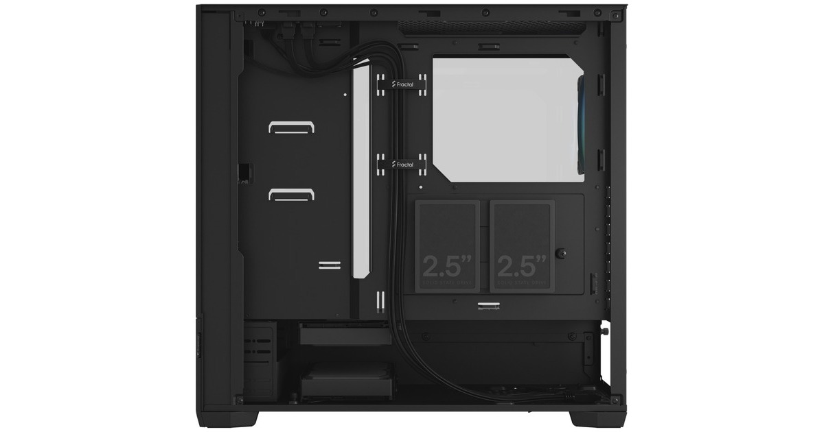 Fractal DesignPop Air RGB midi tower behuizing  (Zwart | 2x USB-A | RGB | Tempered Glass)