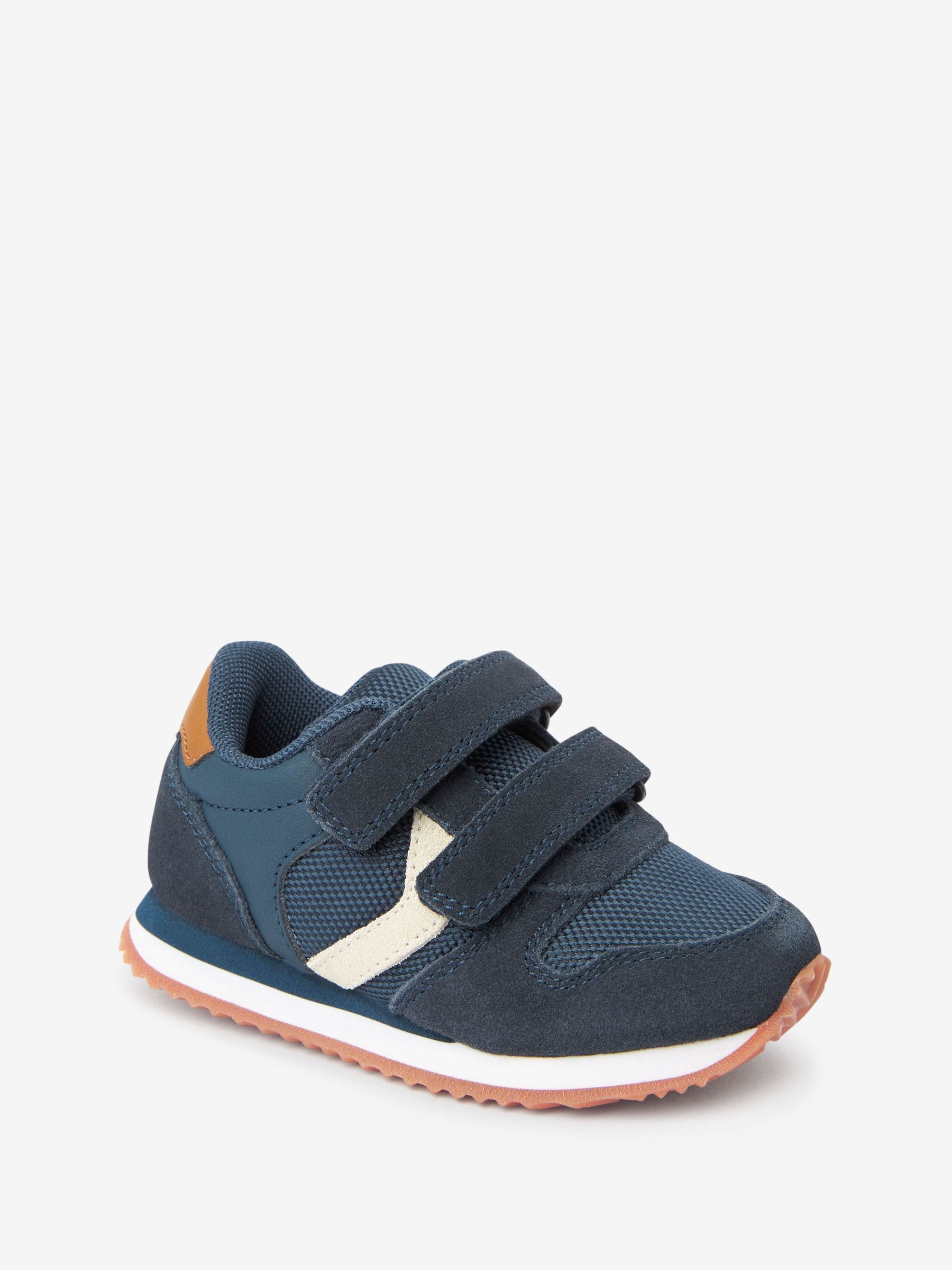 Marineblauw - Sneakers met dubbele bandjes