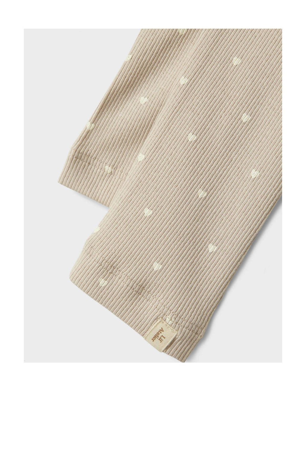 LIL' ATELIER slim fit legging zand/wit