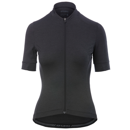 NEW ROAD Damen-Gravel-Kurzarmtrikot  charcoal heather  M