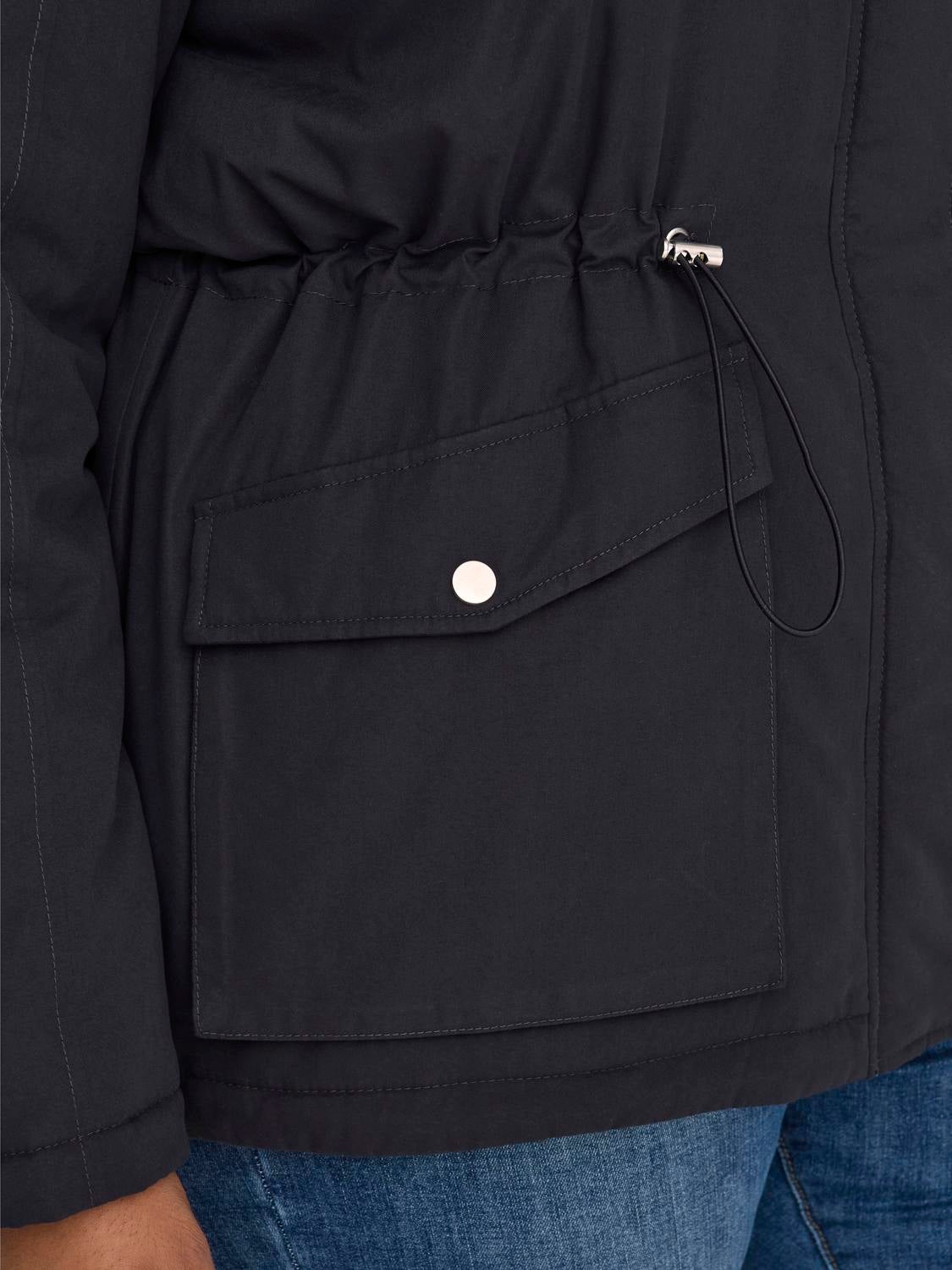 CARLUCIA Langer Parka Blue Graphite