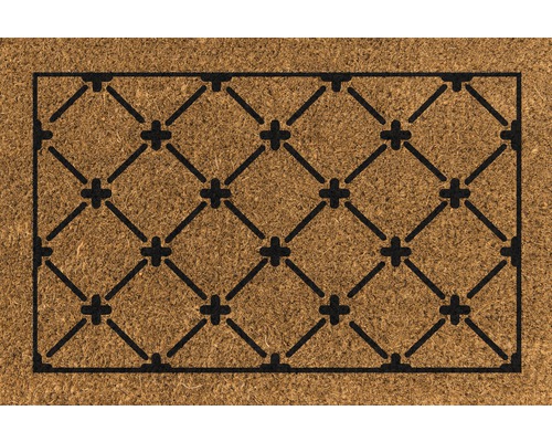 Kokosmat Princess zwart naturel 40x60 cm