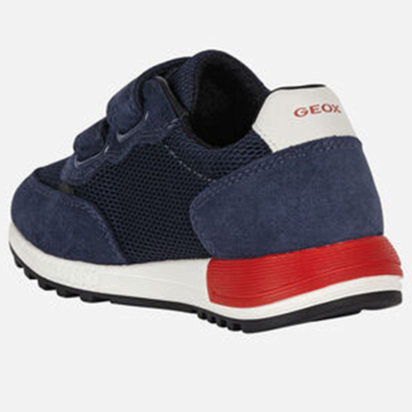 Geox Sneakers en Cuir & Textile Alben bleu/rouge