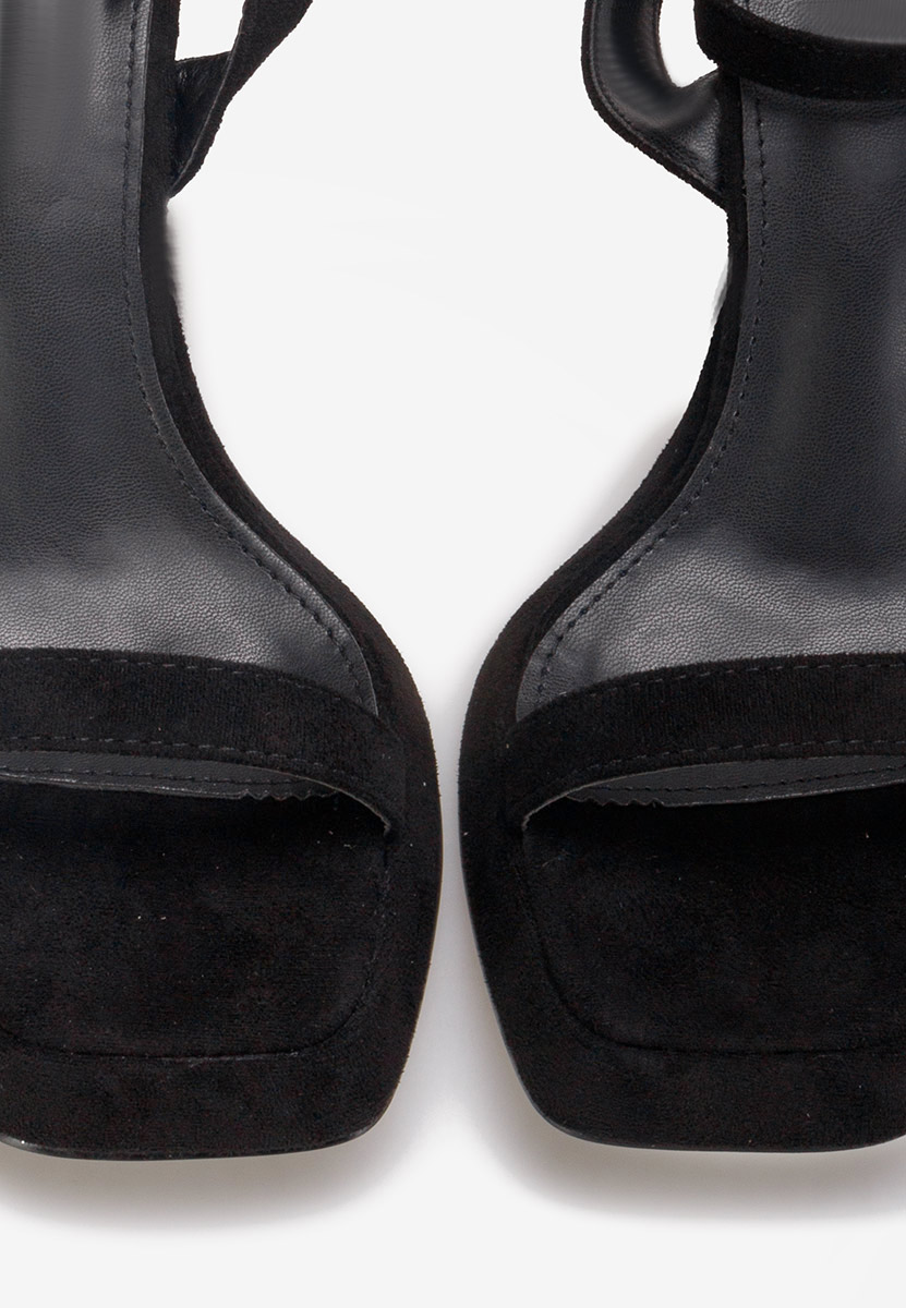 Sandales à talon noires Krona