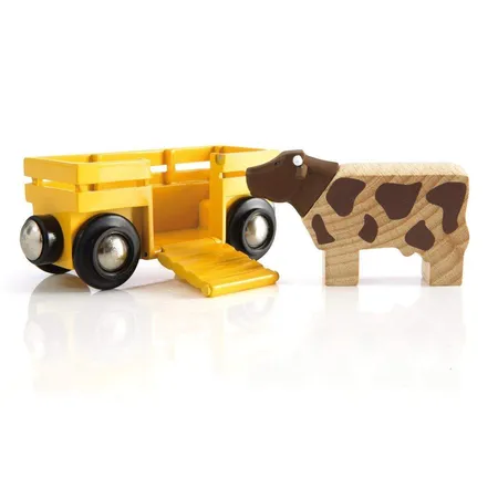 BRIO Tierwagen mit Kuh