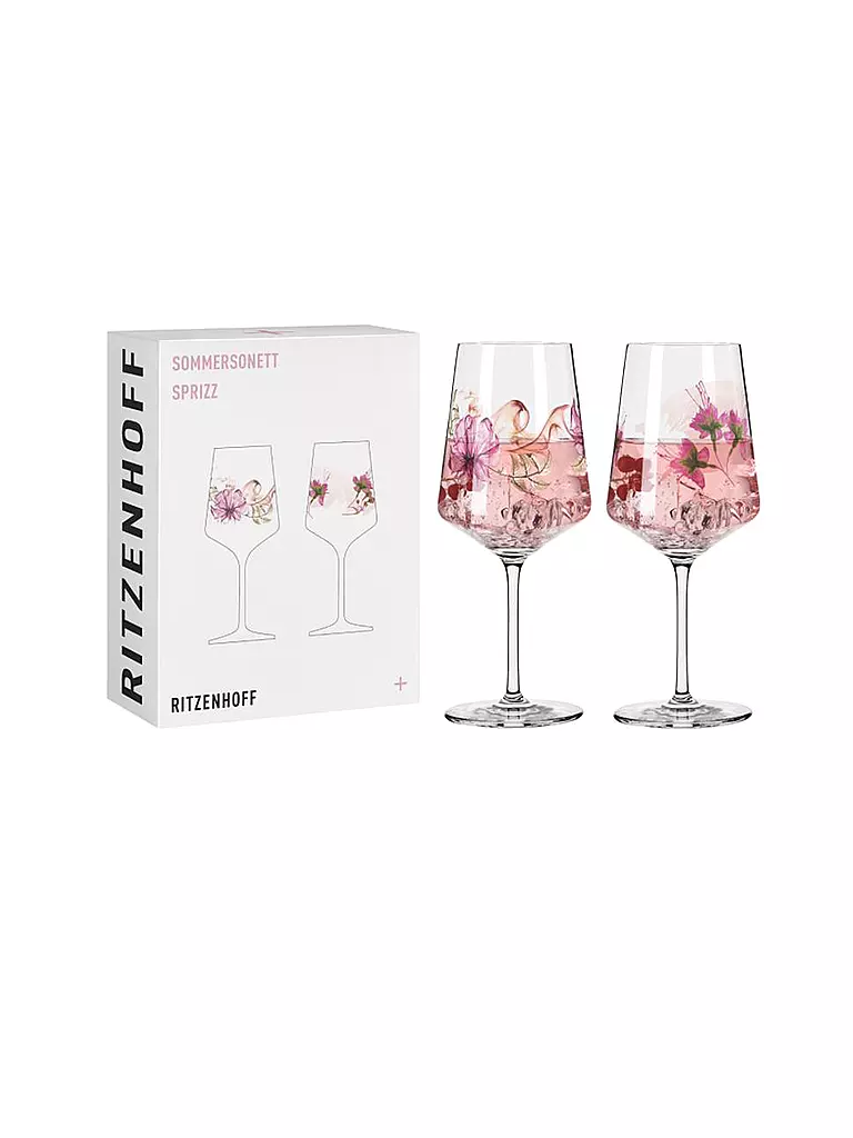 RITZENHOFF Aperitifglas 2er Set Sommersonett Doro von Rüden/Sonja Eikler 2022 rosa