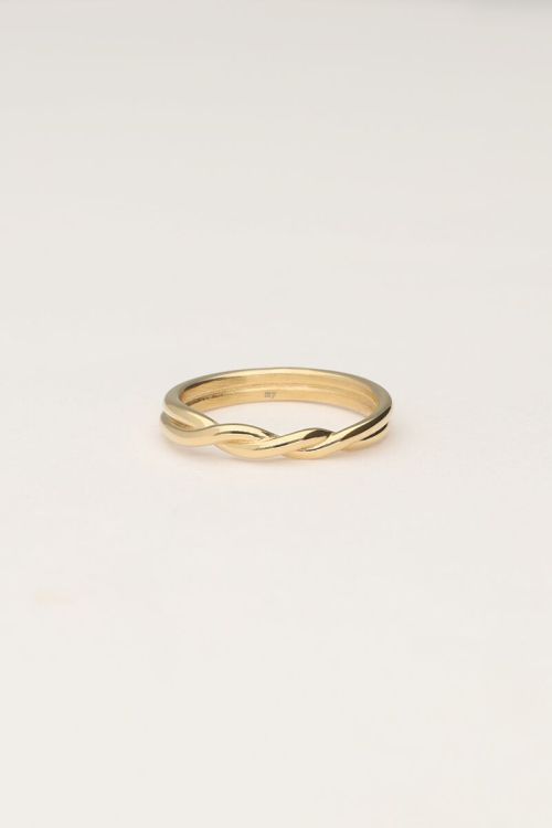 Vintage gevlochten ring