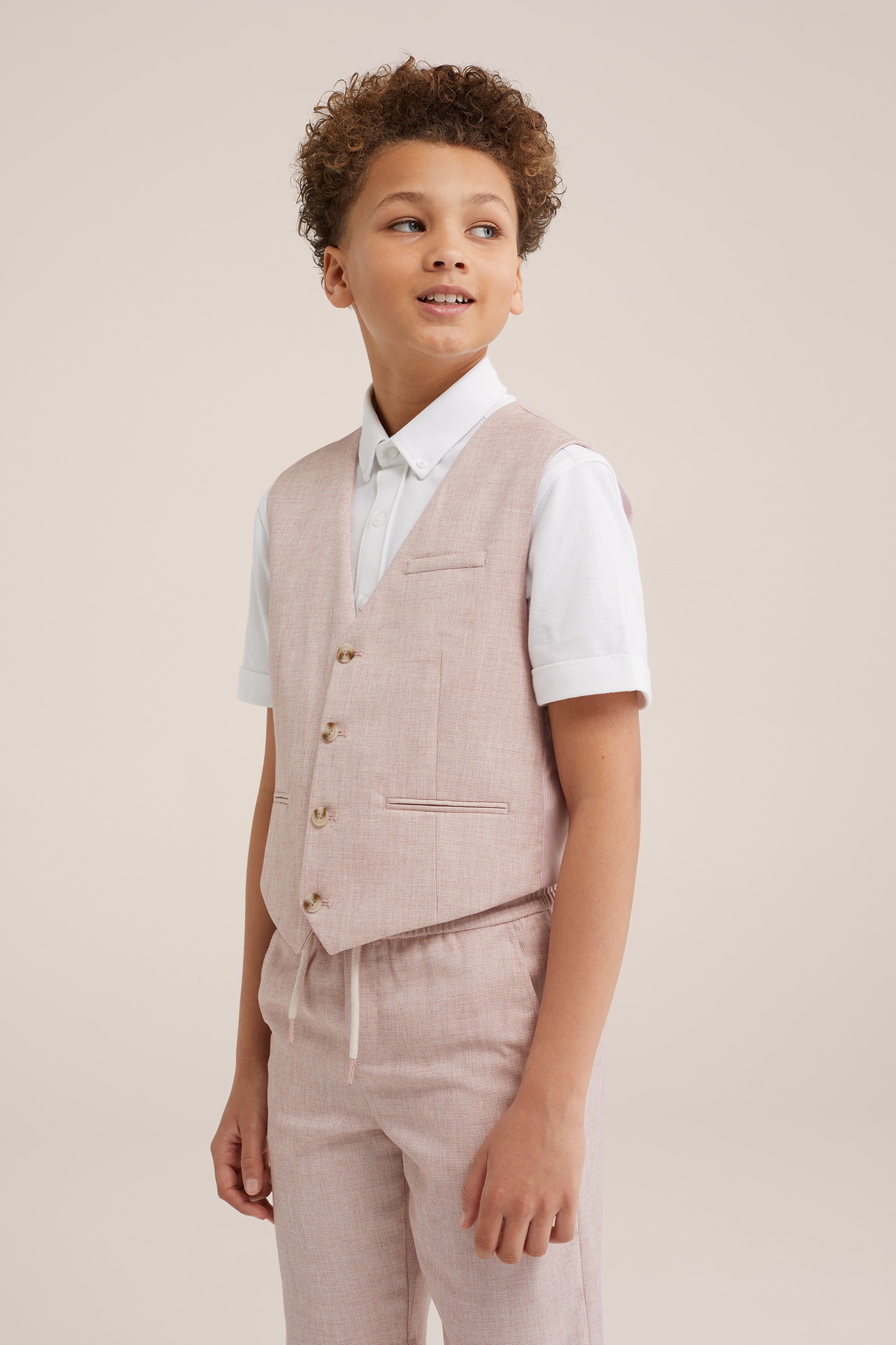 Jongens gilet WE Fashion Lichtroze