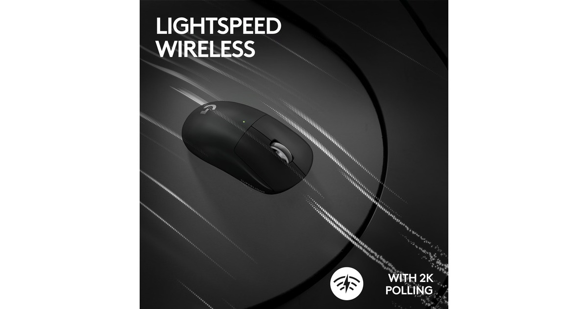 Logitech GPRO X SUPERLIGHT 2 Wireless gaming muis  (Zwart, 100 - 44.000 dpi)