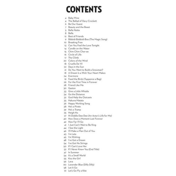 Hal Leonard 101 Disney Songs Clarinet
