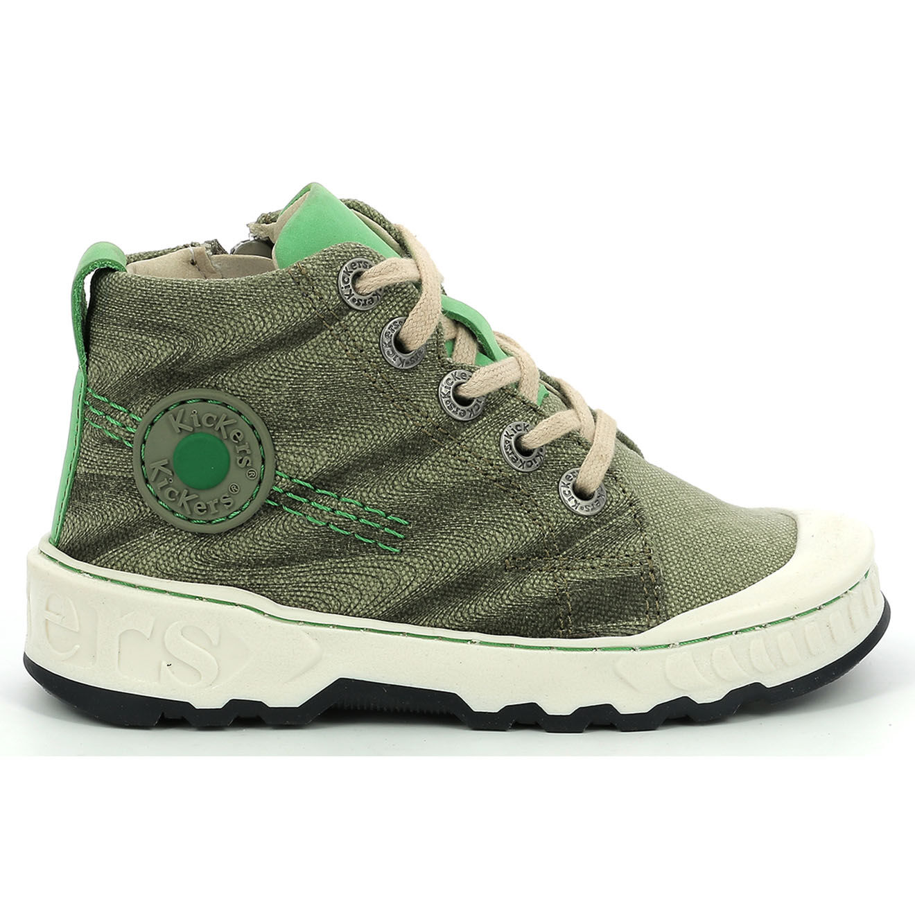 Kickers Baskets Kickrup kaki/gris