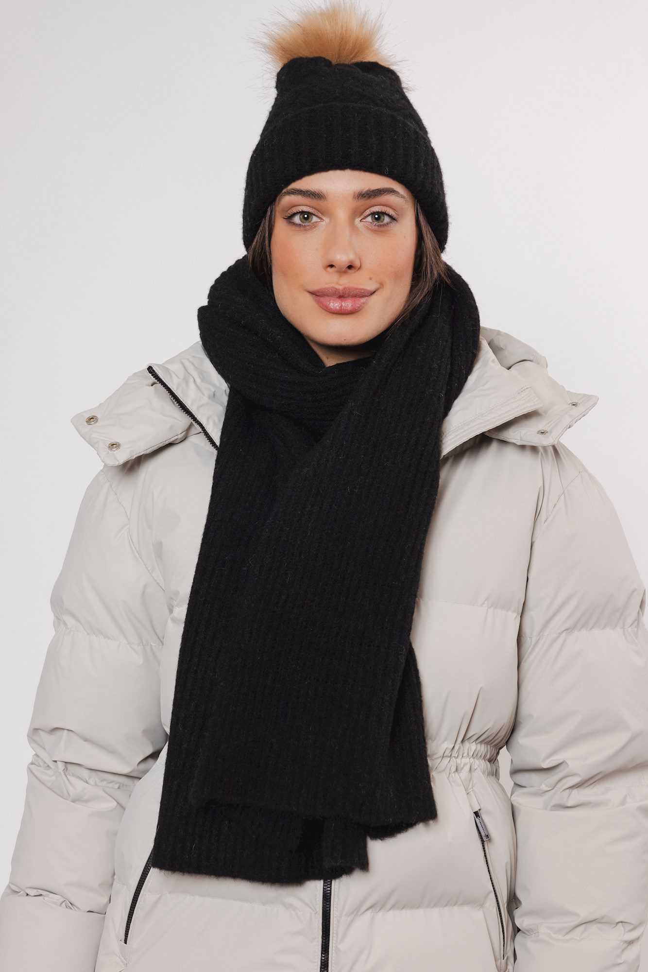Rino & Pelle - Staz Knitted Scarf - Black