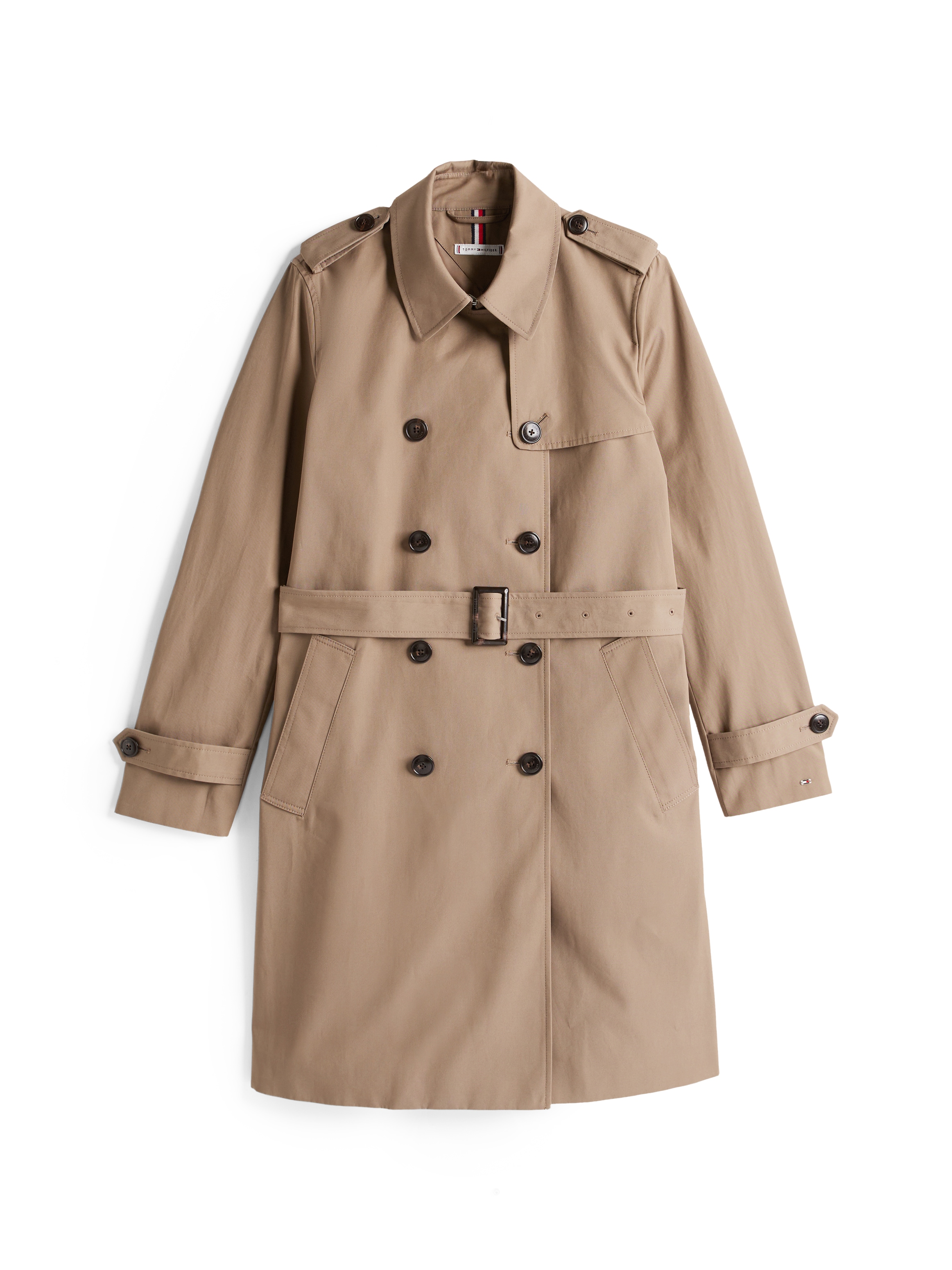 Tommy Hilfiger Trenchcoat »COTTON DB SLIM FIT TRENCH«, mit den typischen Trenchdetails