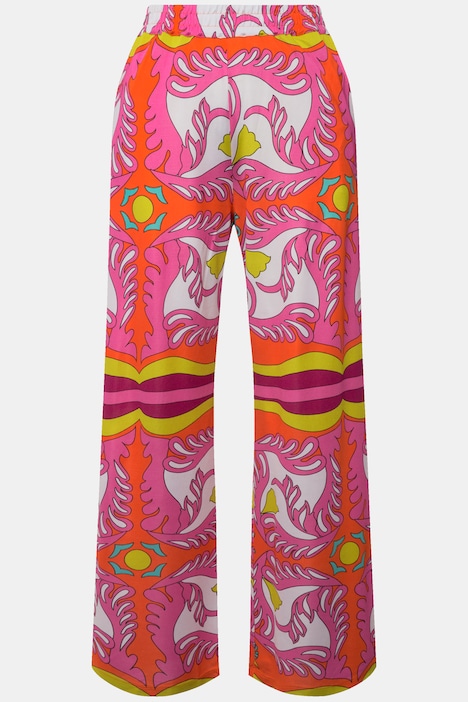 Slinkyhose, weites Bein, Piquéjersey, Elastikbund