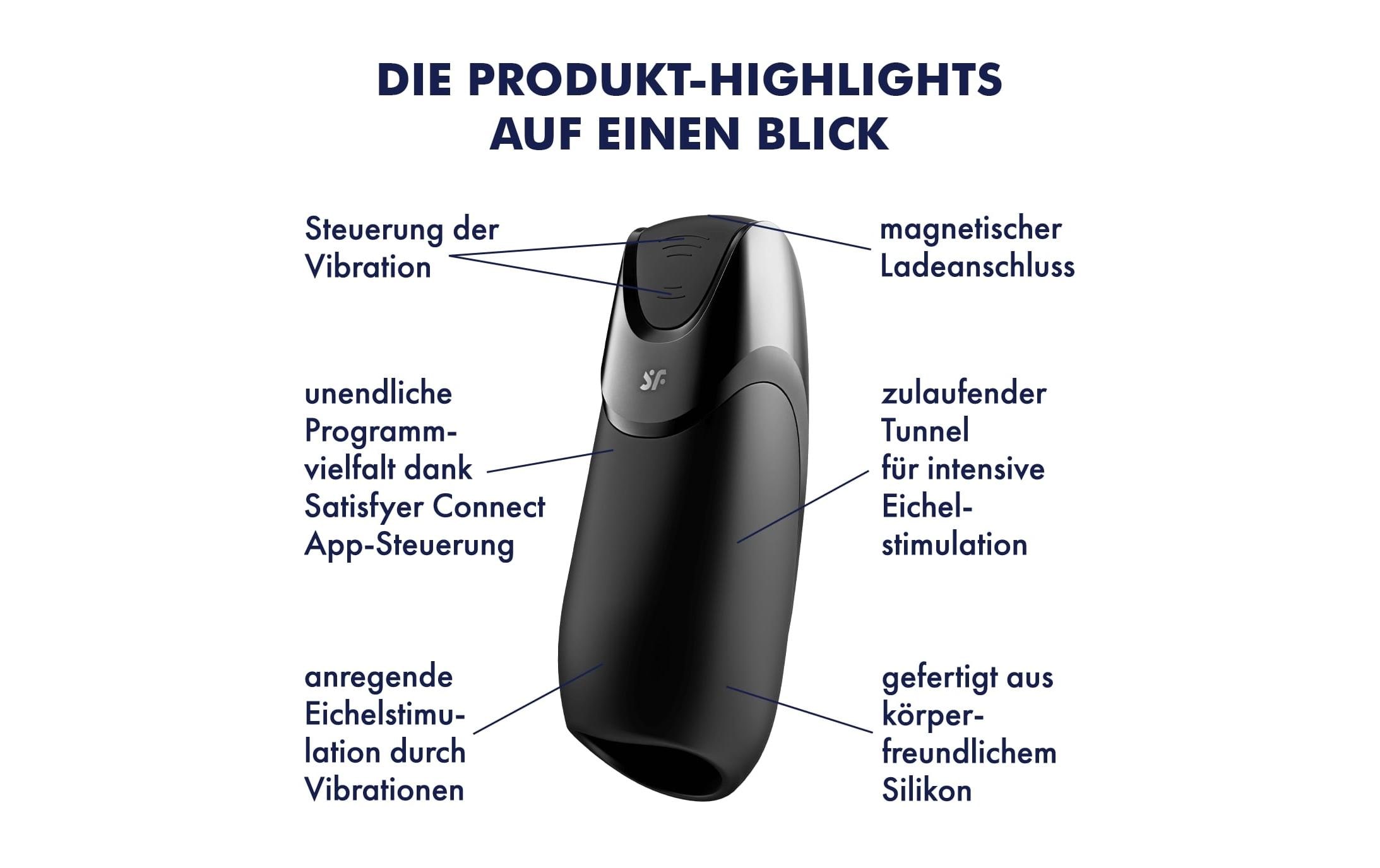 Masturbator Men Vibration+Hochwertiges Männer-Sextoy aus geschmeidigem Silikon