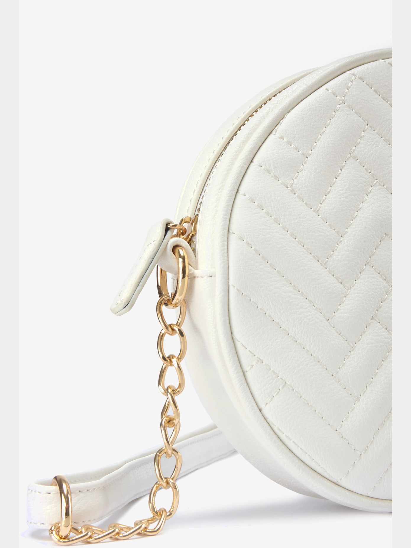 Sac en bandoulière mini-sac avec détails chaînes couleur or au niveau de l'anse