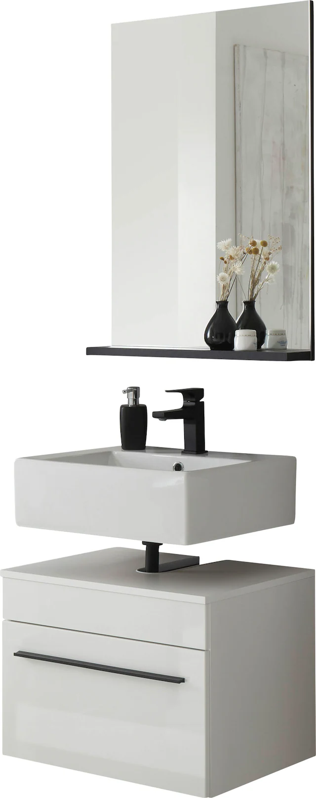 INOSIGN Badmöbel-Set »Cantara, Bad im modernen Design, 2-teiliges Badezimmer« Set, 2 Stk. tlg.