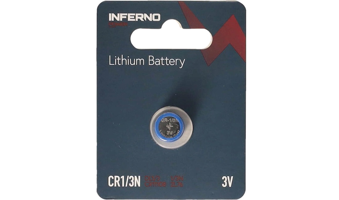 Lithium knapcellebatteri CR1/3N DL1/3 CR11108