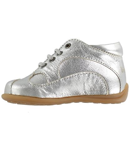 Bisgaard Lauflernschuhe - Silber m. Schnürsenkeln