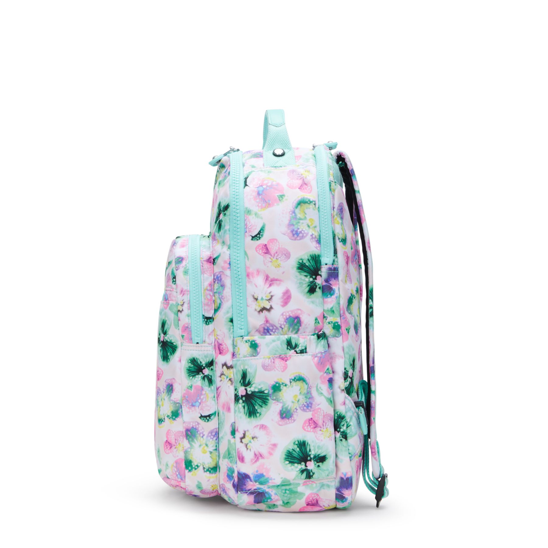 SEOUL LAP Grand sac à dos avec compartiment séparé pour ordinateur portable - Aqua Blossom