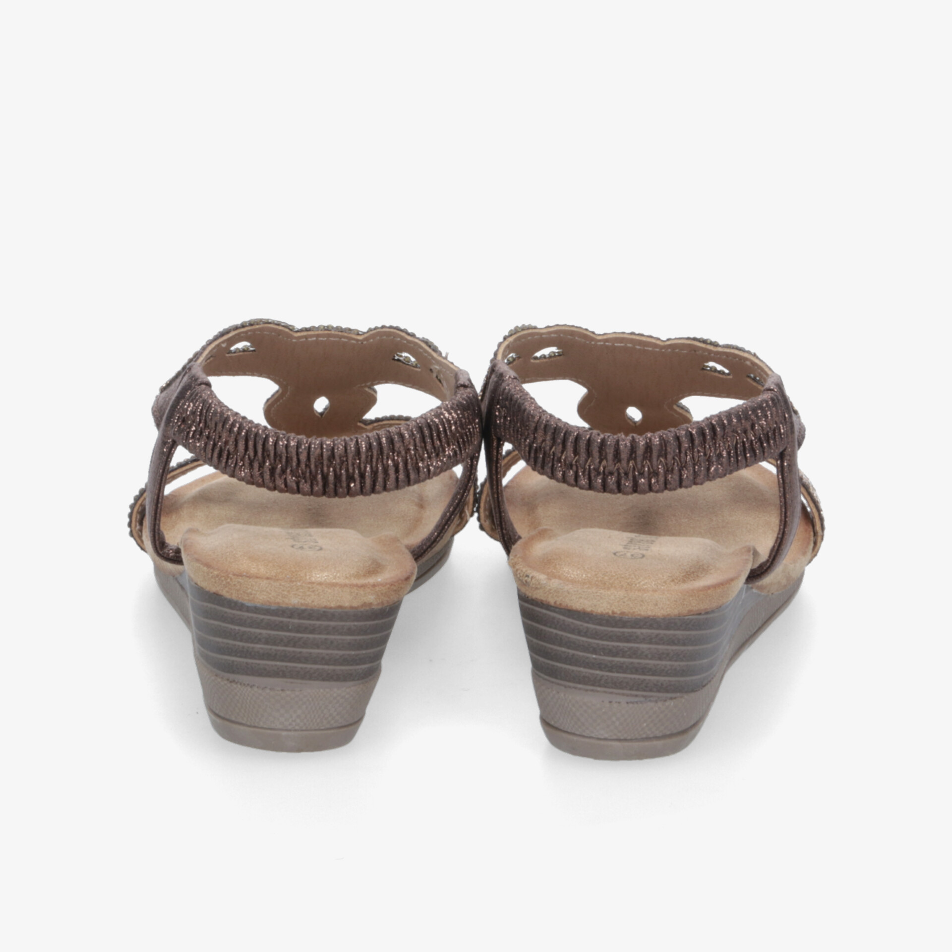 street shoes Damen Keilsandalen braun