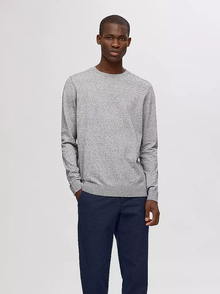 SELECTED Pullover SLHBERG  hellgrau