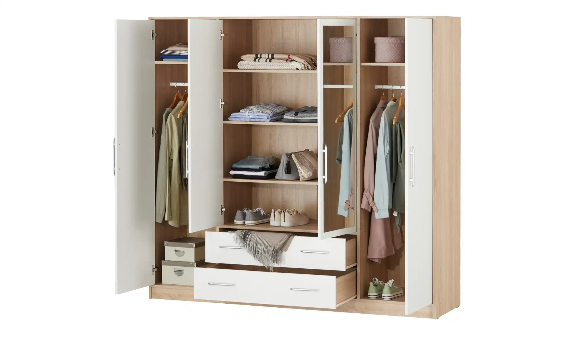 Kleiderschrank mit Spiegeltüren Smallridge