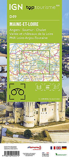 IGN - MAINE-ET-LOIRE D49 TOP TOURISME 100 IGN