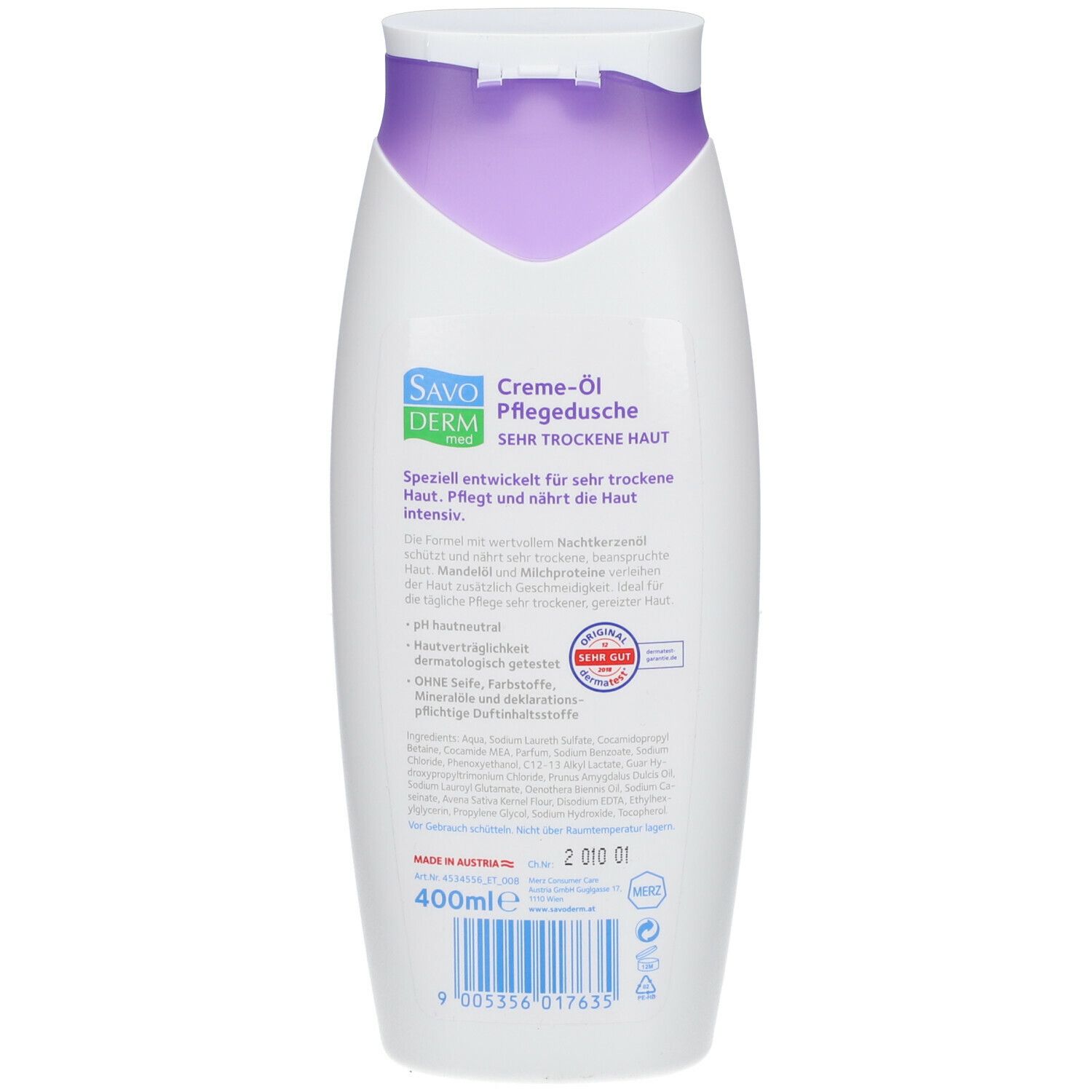 SAVODERM med Creme-Öl-Pflegedusche