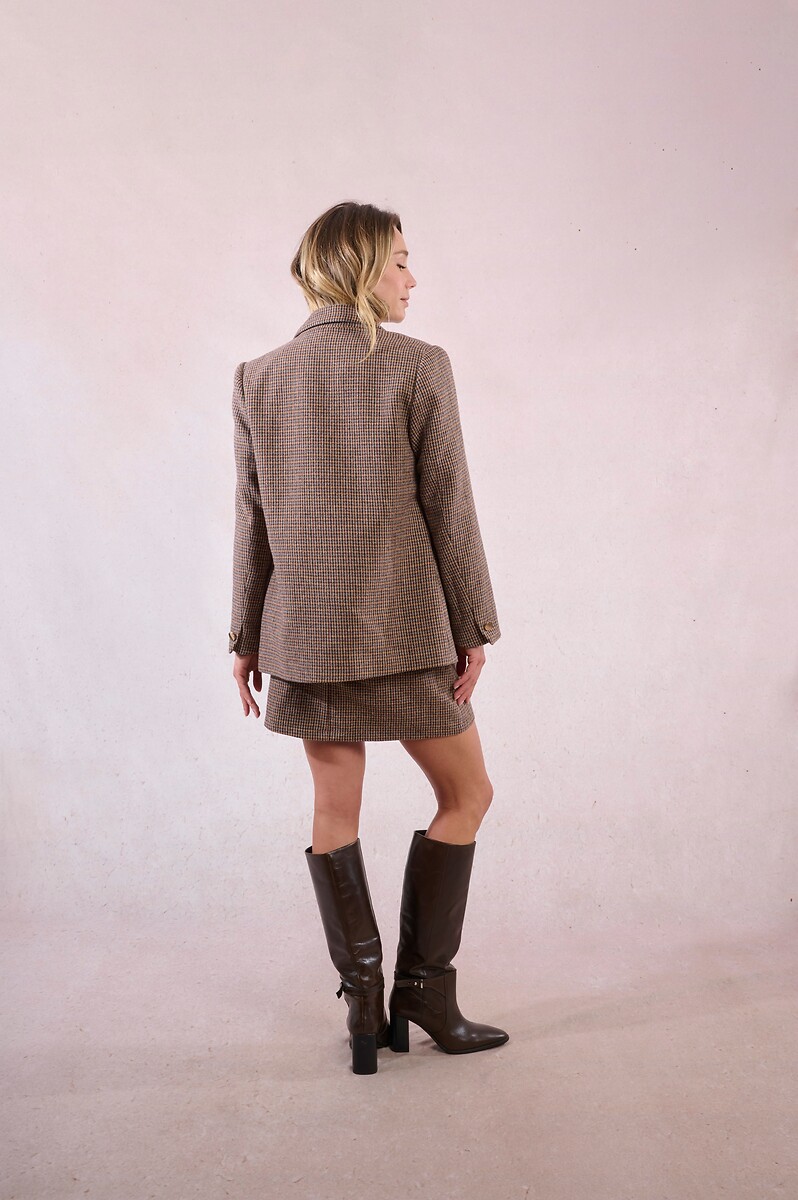 MOLLY BRACKEN<br>Colbert em pied-de-poule