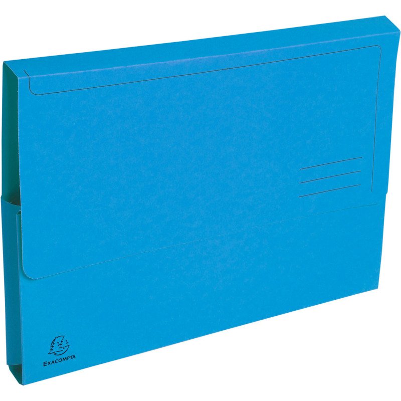 Chemise pochette Forever à soufflet carte Exacompta 24 x 32 cm couleurs assorties - Paquet de 25