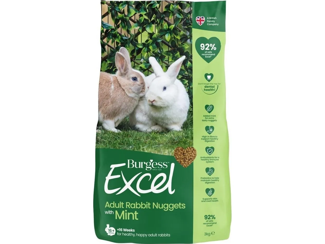 Burgess Excel Rabbit Adult 3 kg