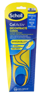 Scholl GelActiv Inlegzolen Casual S Maat 35.5-40.5 1PR