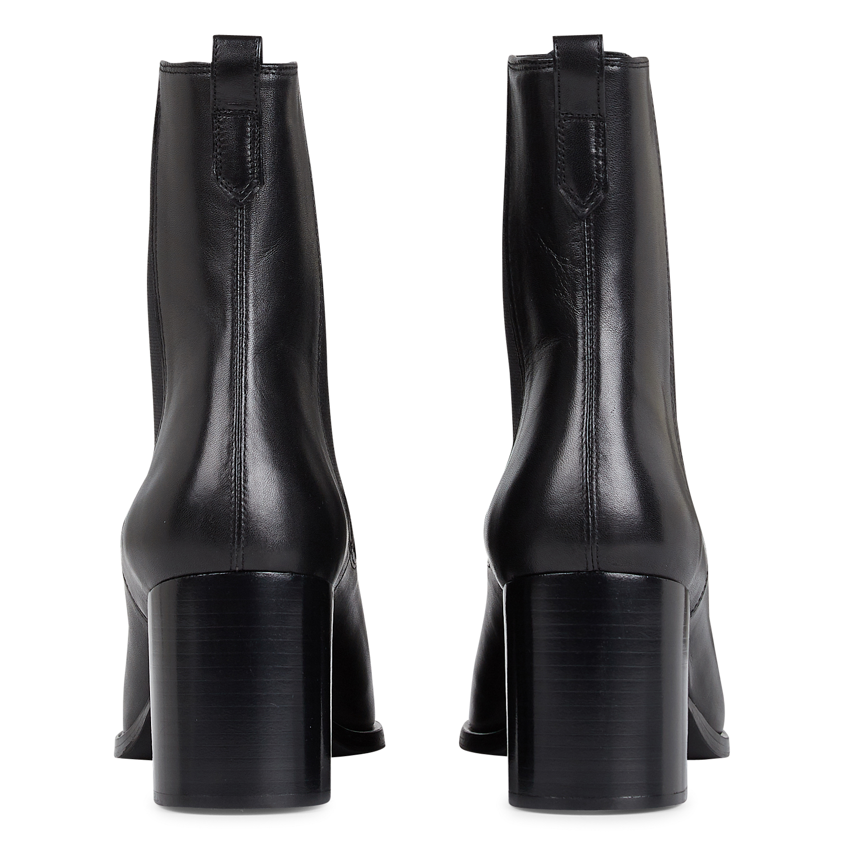 N°663 - Bottines en cuir | Noir