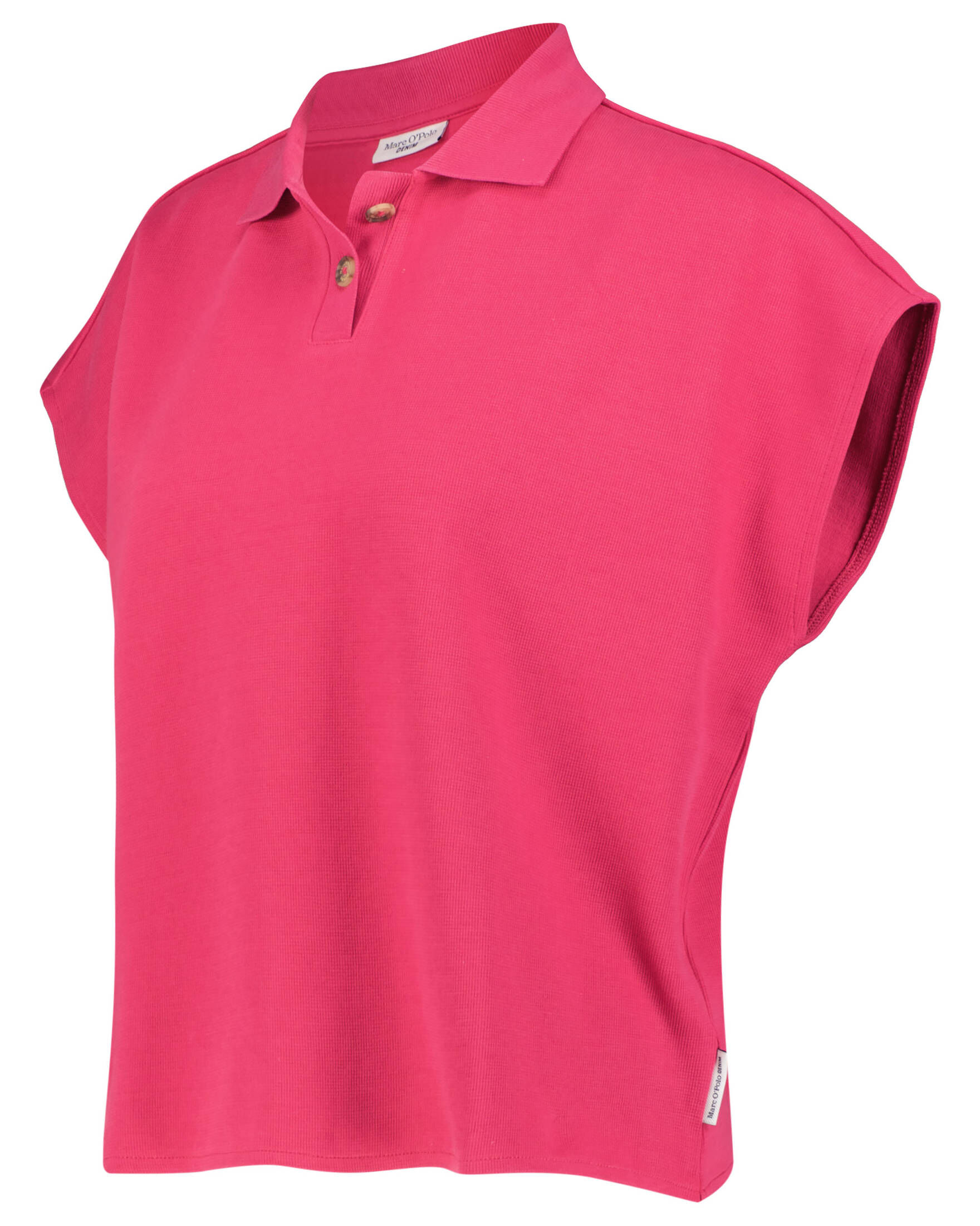 Marc O'Polo Denim| Damen Poloshirt Oversized Fit Verkürzt