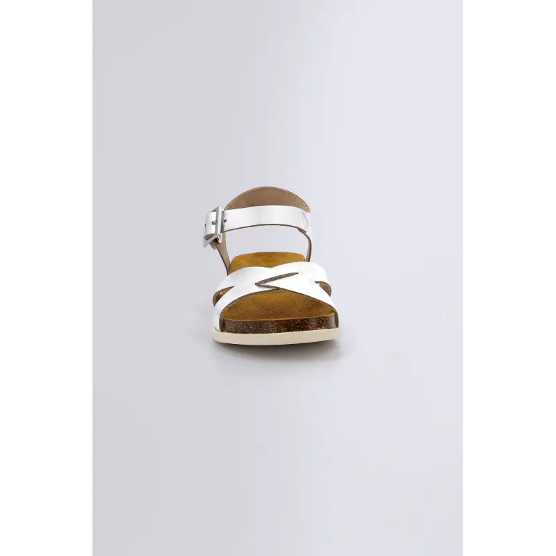 Kick alberta Argent SANDALES Cuir Femme