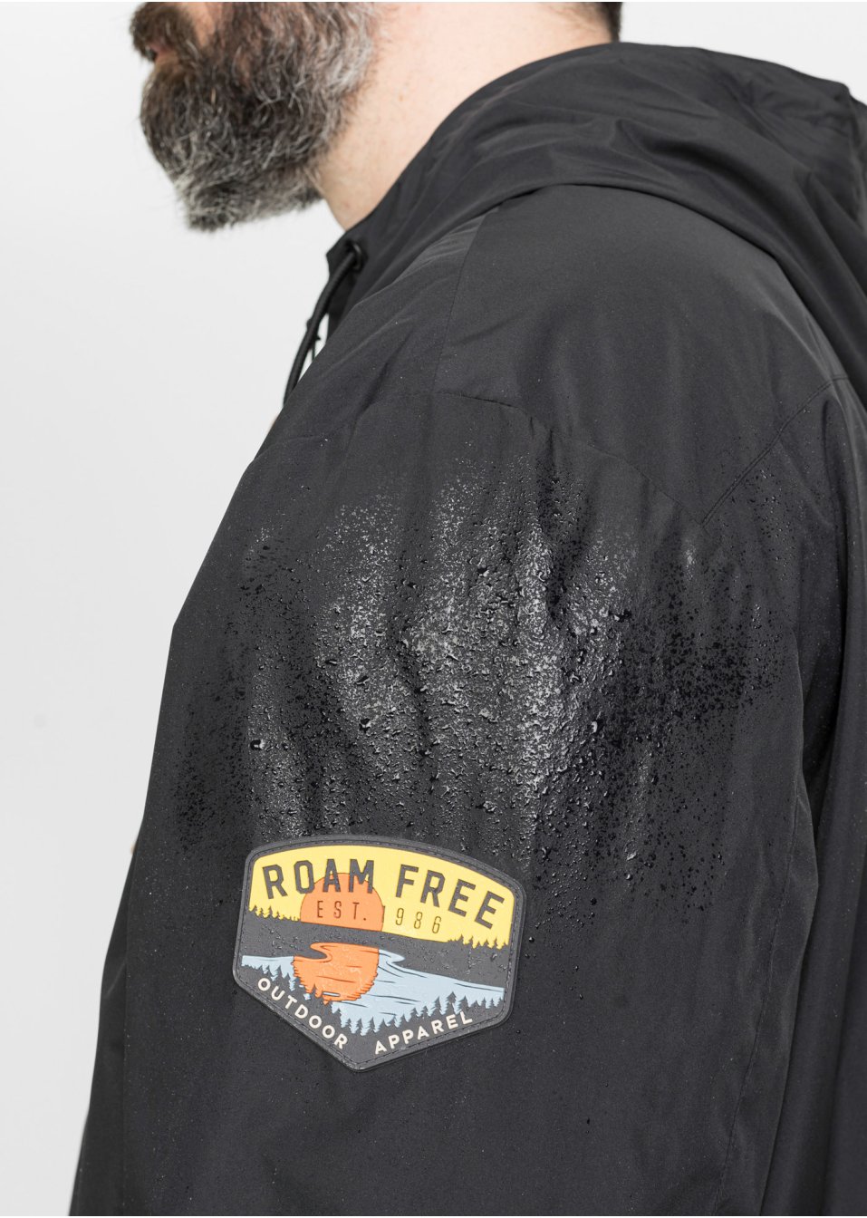 Veste outdoor fonctionnelle, coupe-vent, imperméable, respirante, coutures étanches