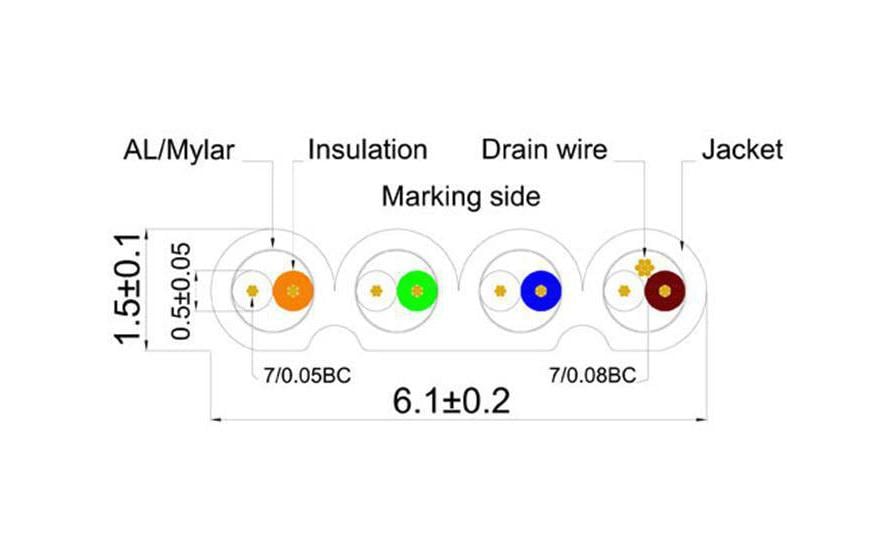 Slimpatchkabel RJ-45 - RJ-45, Cat 6, STP, 1 m, BlauGeschirmtes Twisted-Pair-Kabel (STP) mit Klinkenschutz