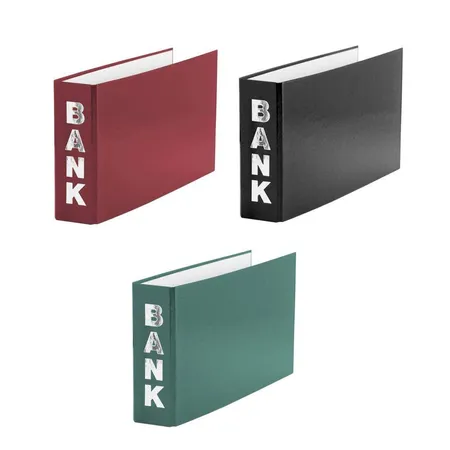 Livepac Office Bankordner für Kontoauszüge 140 x 250 mm, 3 Stück in 3 Farben