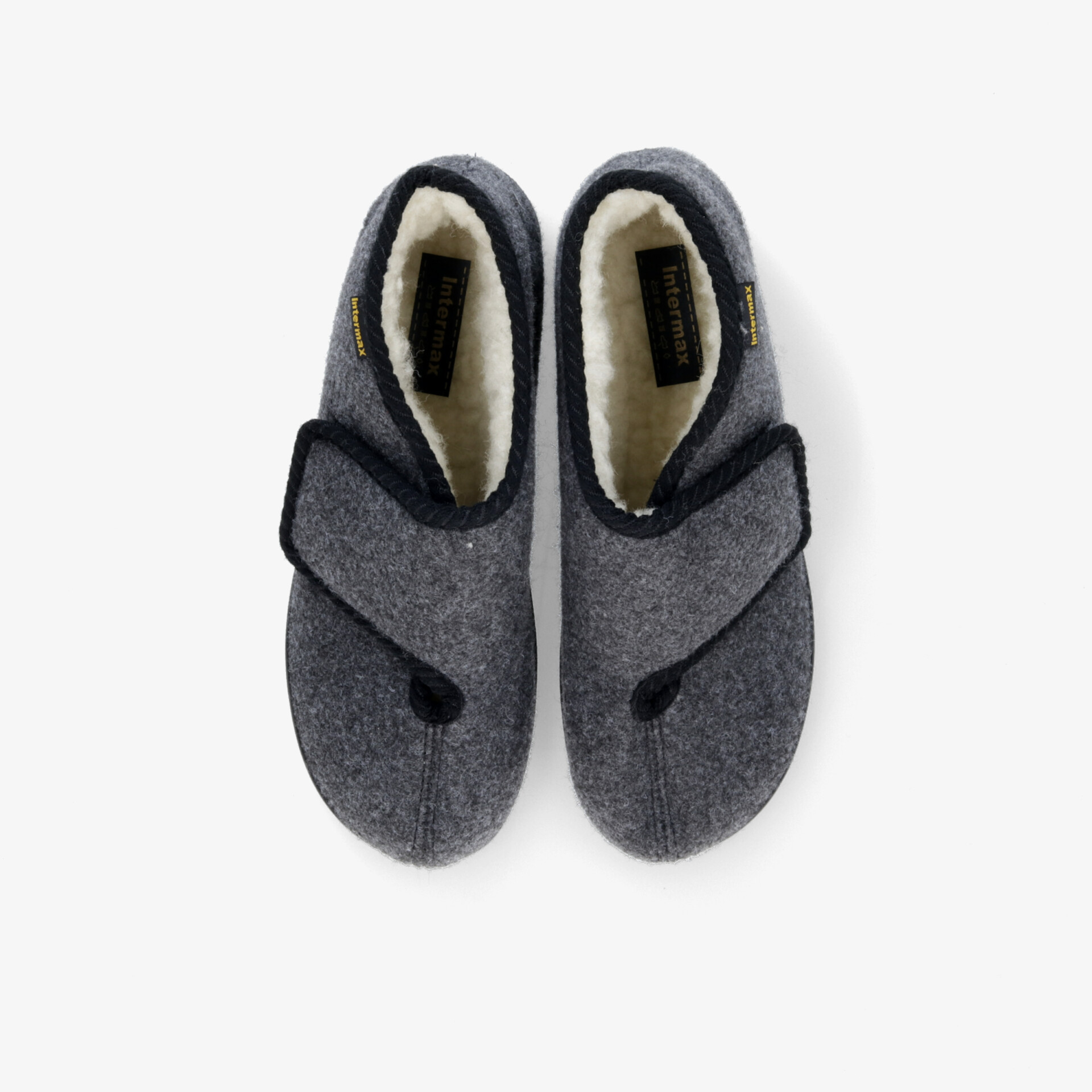 INTERMAX Herren Hausschuhe - grau | Bequem & stylish | Jetzt bei reno.de